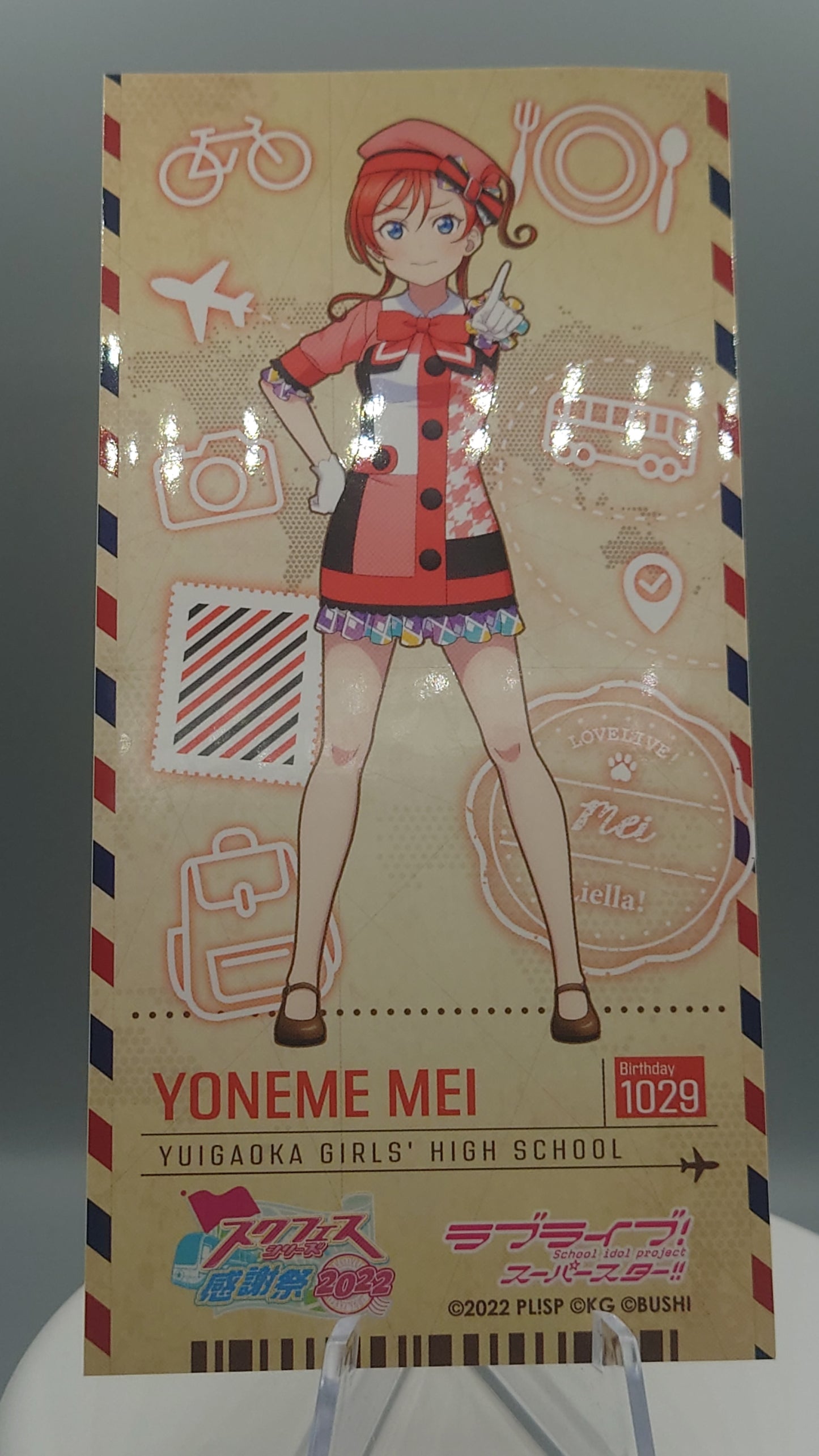 LoveLive SIF Thanksgiving 2022 tradings ticket style sticker- Liella