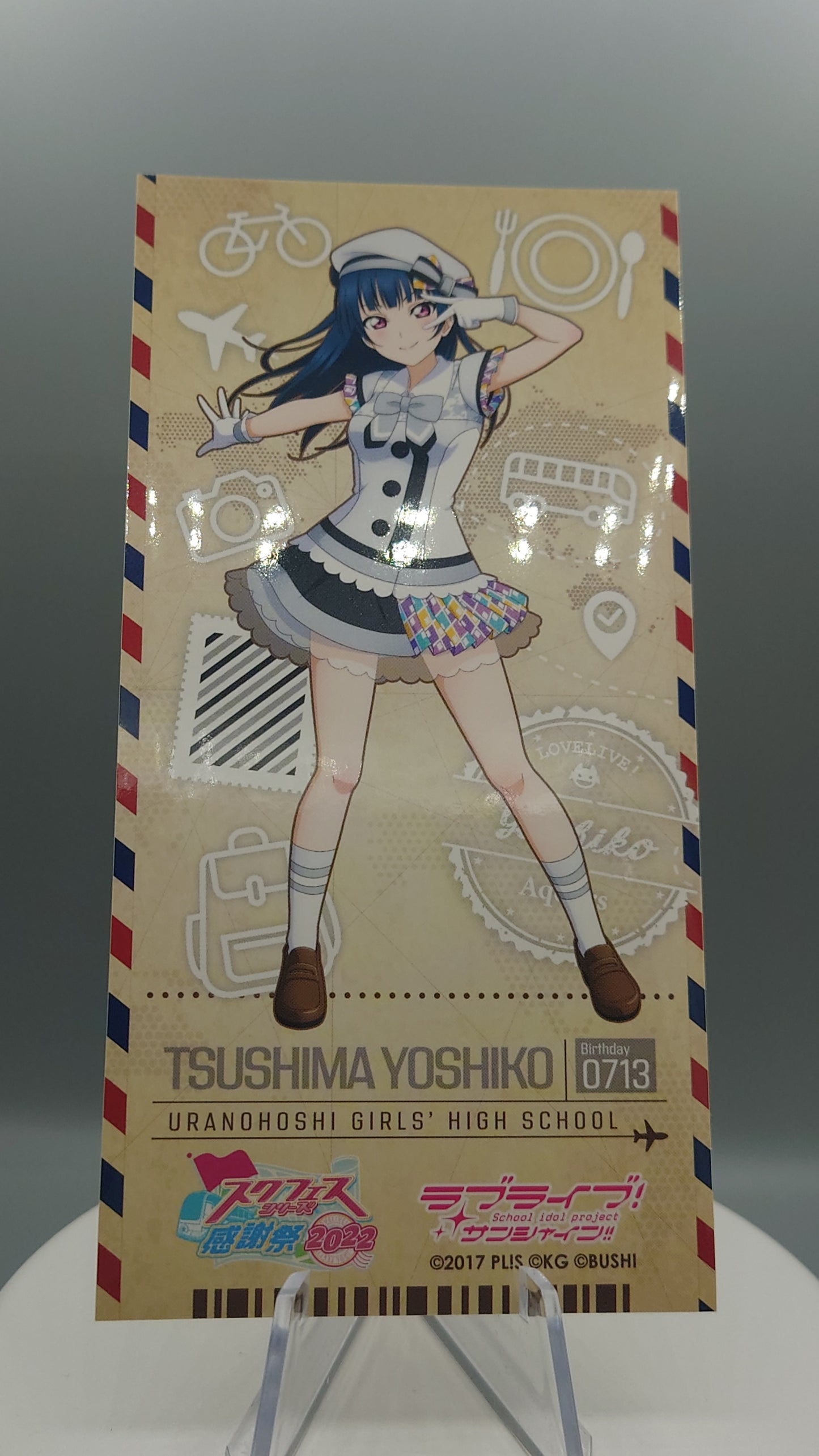 LoveLive SIF Thanksgiving 2022 Trading Ticket Style Sticker: Aqours