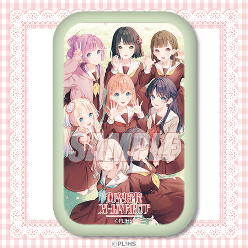 Hasunosora Yumekawaii Kuji Heart and Rectangle Can Badges