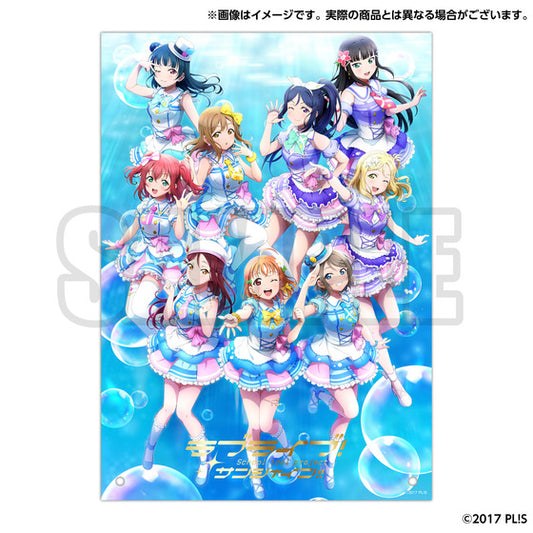 NO CODE Love Live 15th Anniversary A4 Gold Foil Acrylic Panels