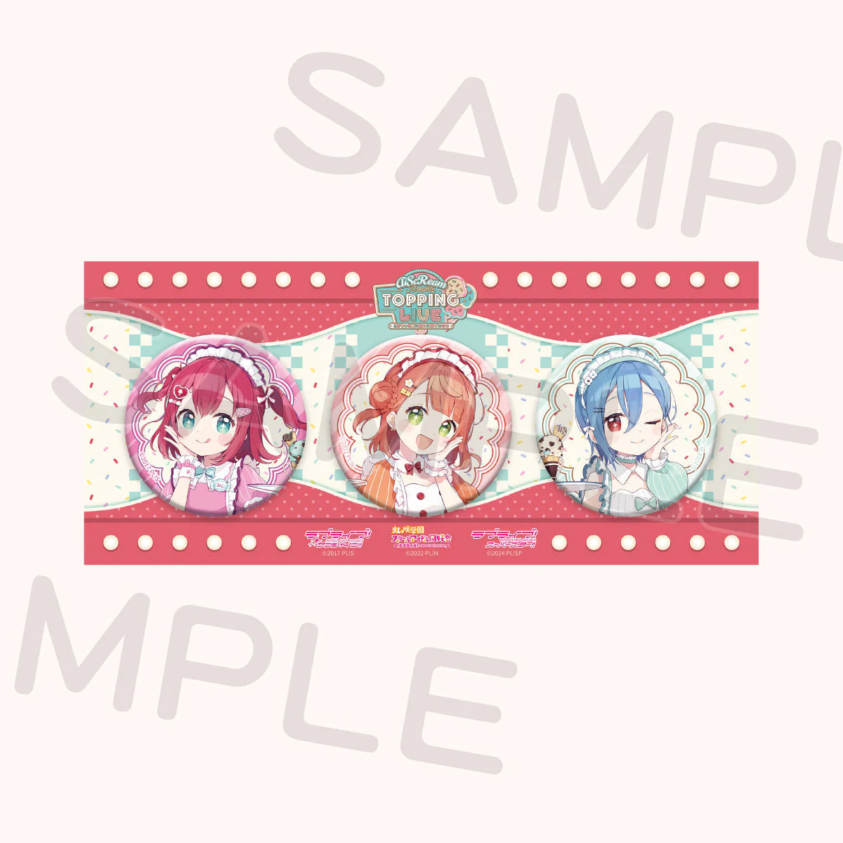 AiScream Presents TOPPING LIVE Can Badge Set
