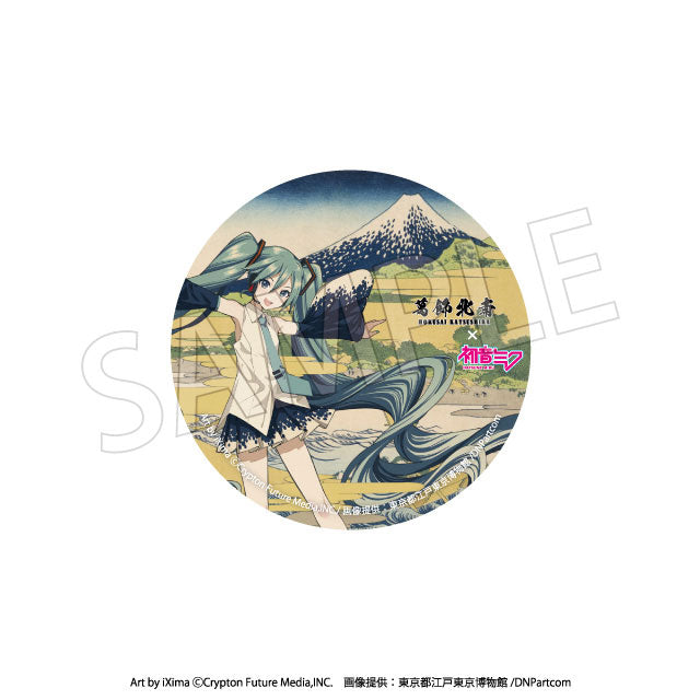 Katsushika Hokusai x Hatsune Miku Can Badges