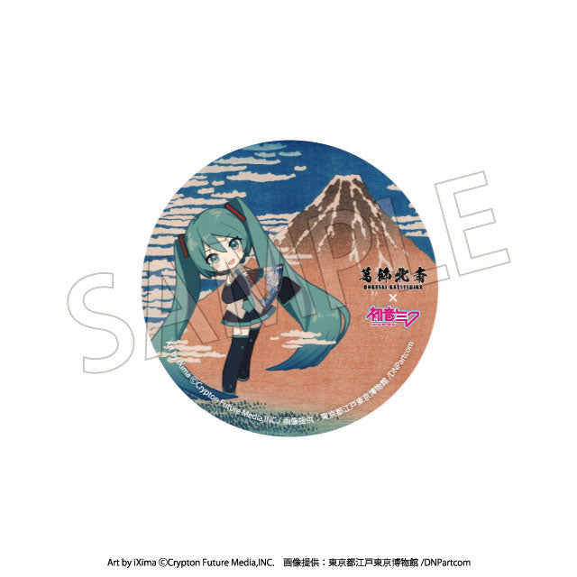 Katsushika Hokusai x Hatsune Miku Can Badges