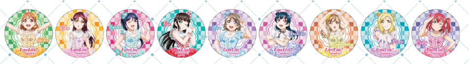 US Anime Cons LoveLive! Sunshine Tin Buttons