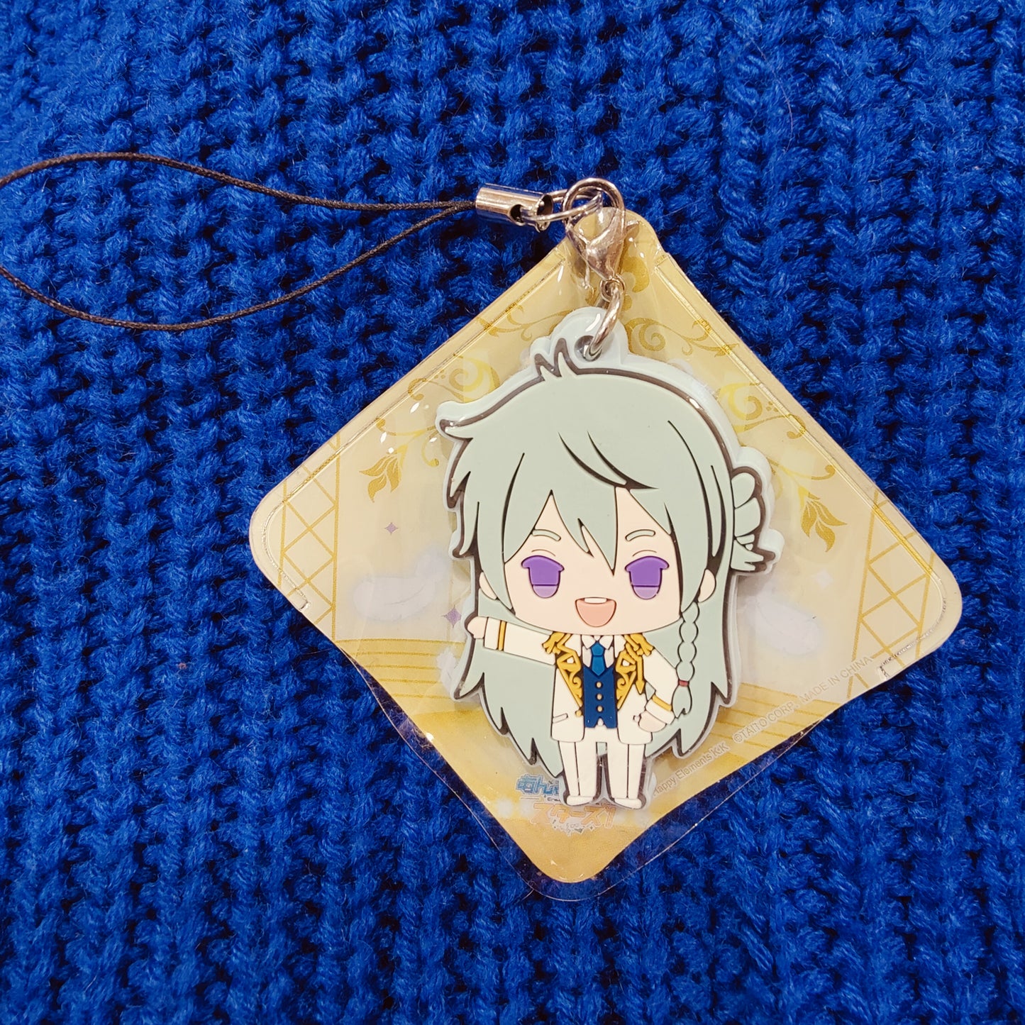 Ensemble Stars Wataru Hibiki Rubber Strap with Square Vinyl Cover