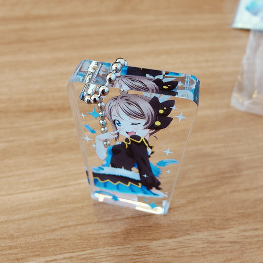 You Watanabe Water Blue New World Thick Acrylic Keychain