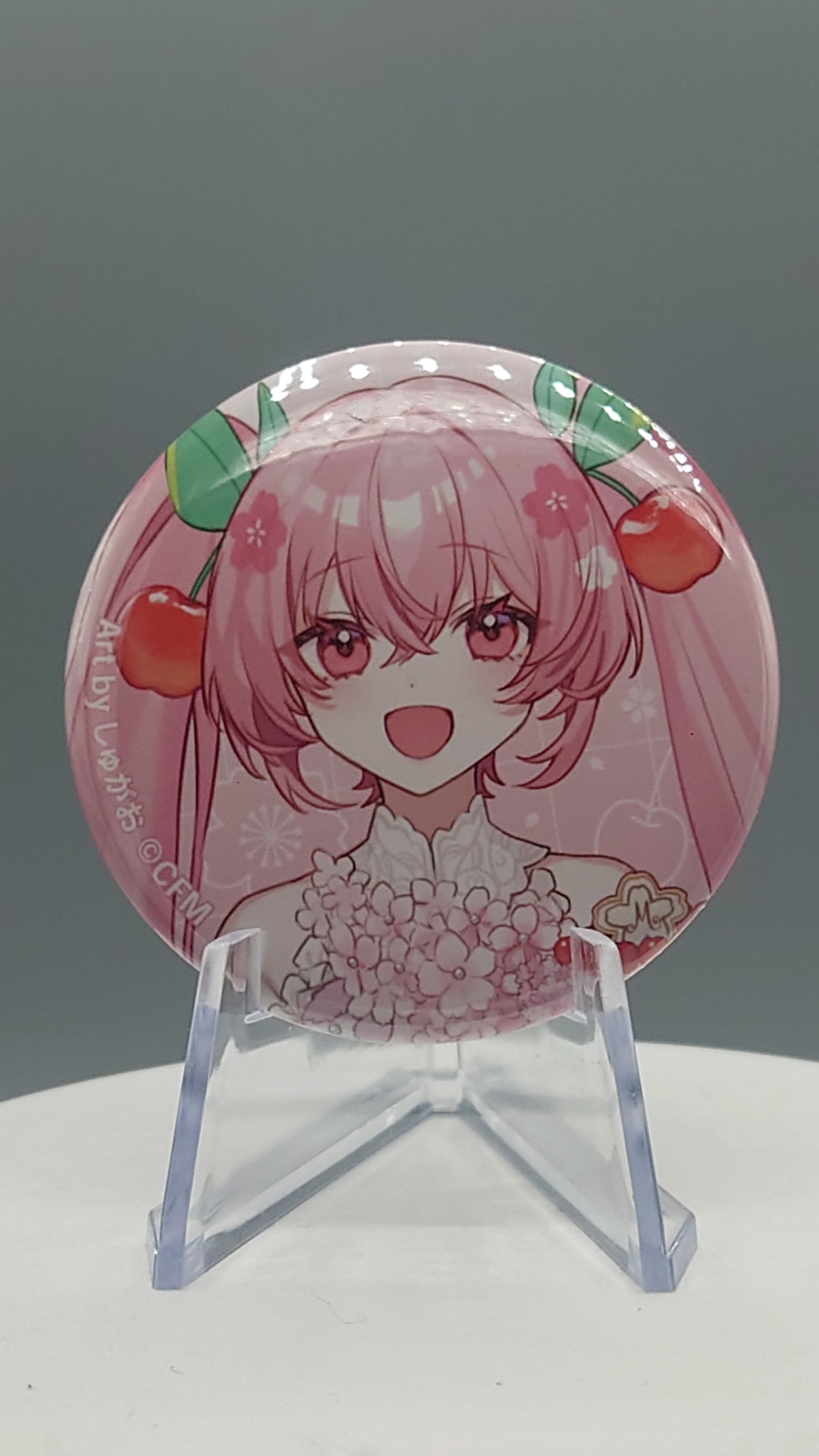 Sakura Miku New Illustration Sakura Party ver. Art by Shugao Can Badges