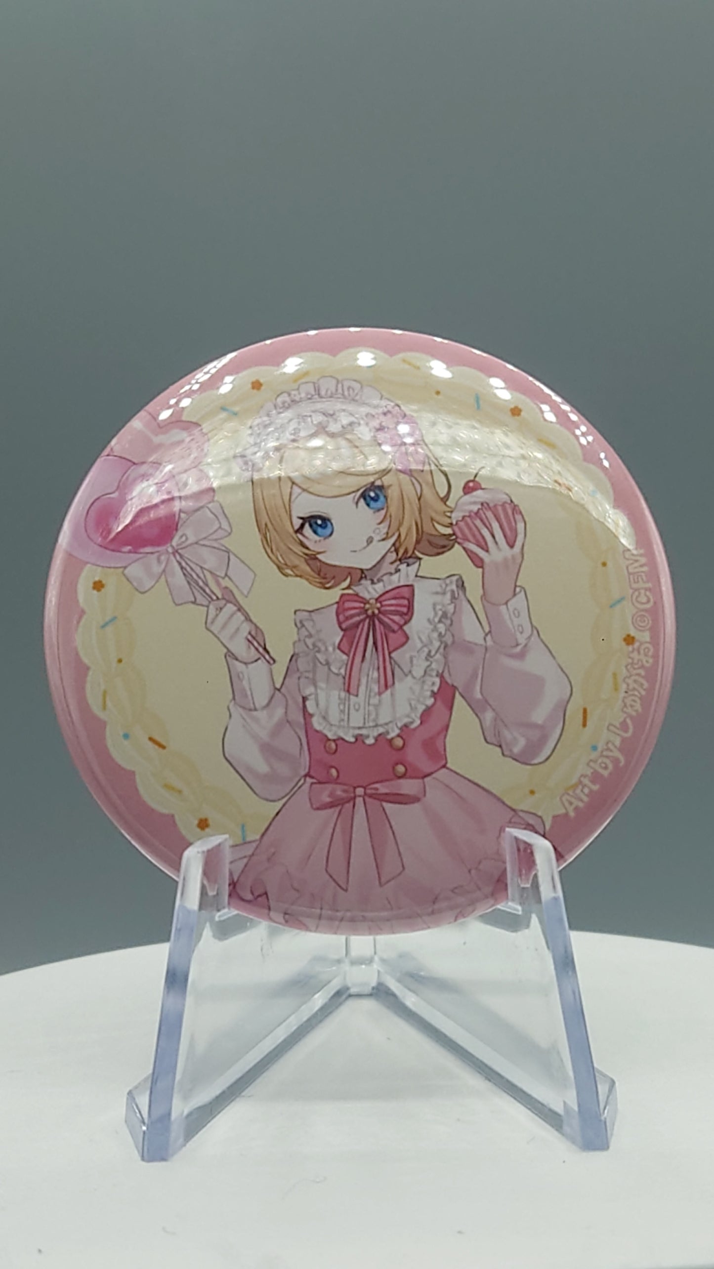 Sakura Miku New Illustration Sakura Party ver. Art by Shugao Can Badges