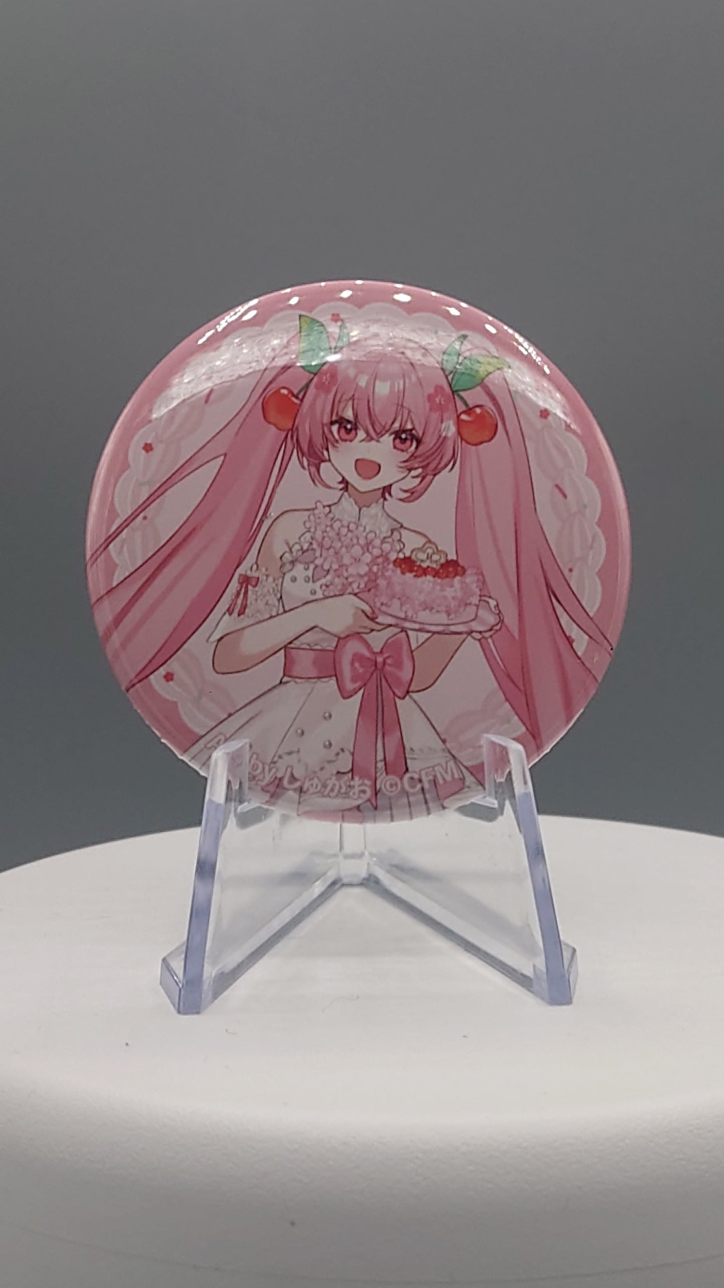 Sakura Miku New Illustration Sakura Party ver. Art by Shugao Can Badges