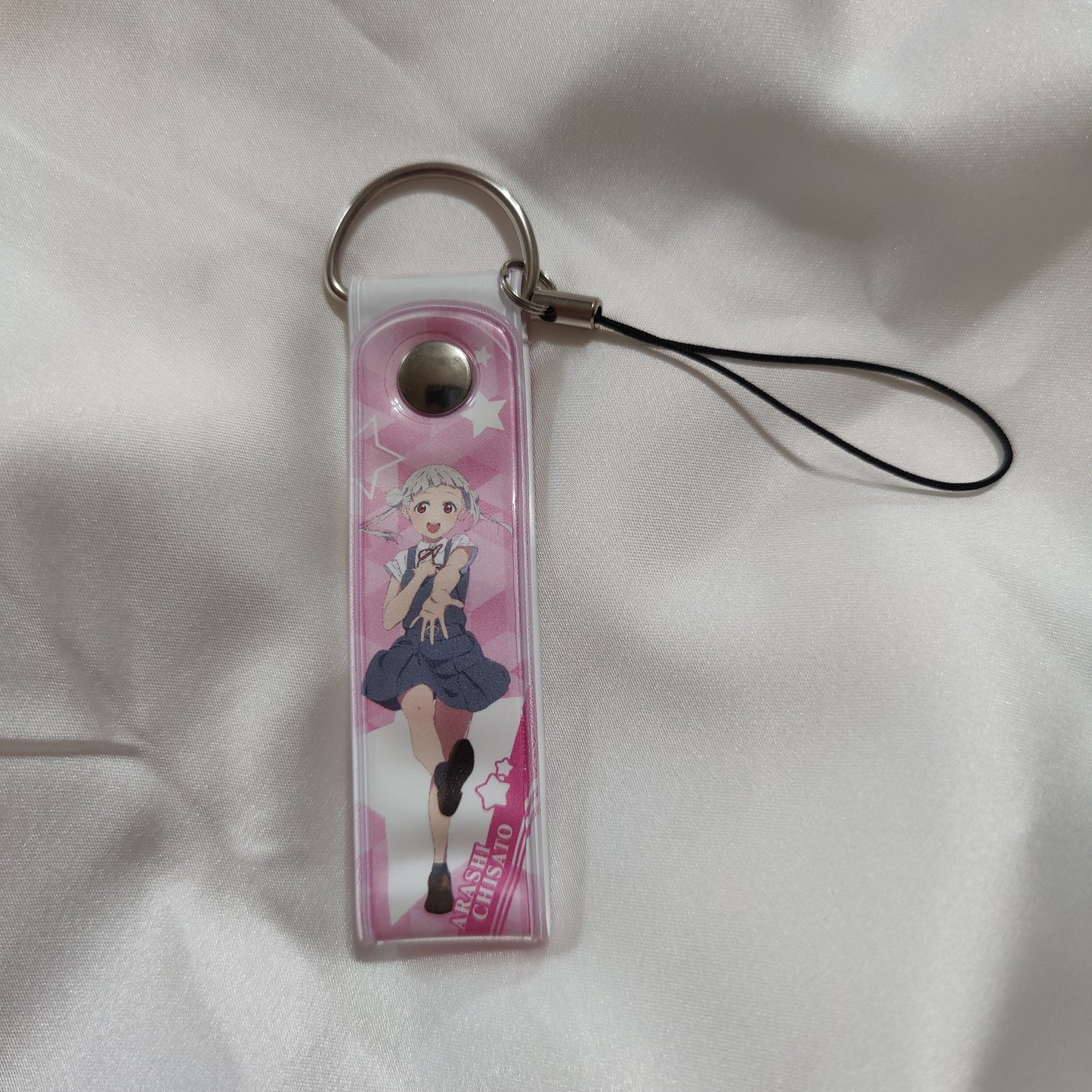 Liella! Cute Cube Harajuku Collab Summer Uniform Vinyl Strap Keychains