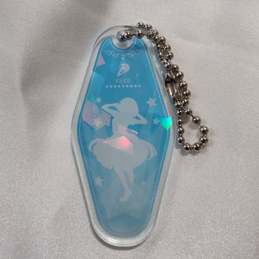 Liella! Cute Cube Harajuku Collab WE WILL! Holographic Silhouette Hotel Keychains