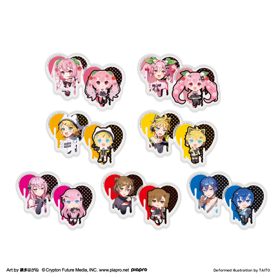 Taito Kuji Hatsune Miku Sakura X Subculture Acrylic Badge/Clip Sets