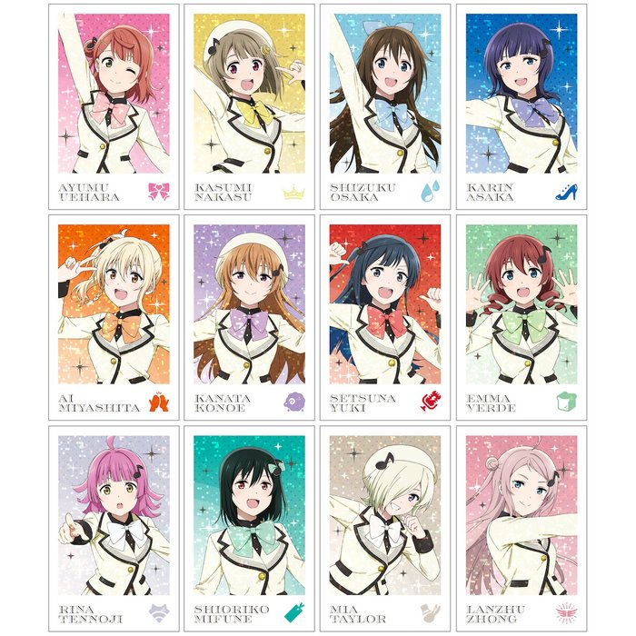 Niji 5L Polaroid style trading cards