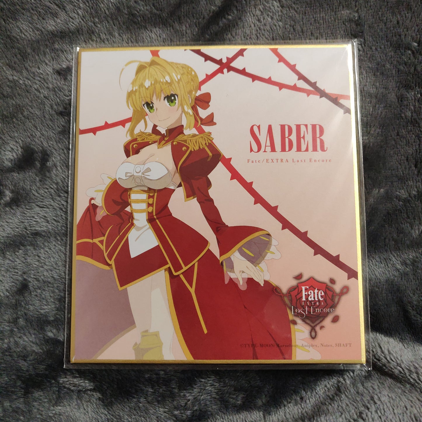 Fate/Extra Last Encore Saber Mini Shikishi
