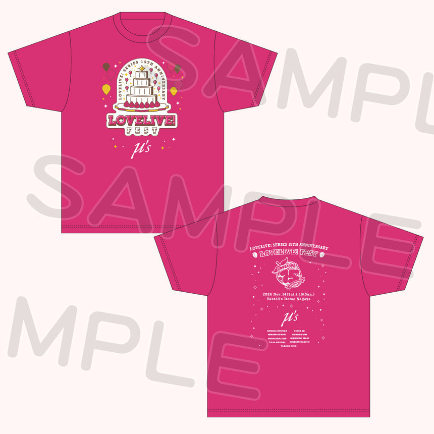 PREORDER 15th Anniversary Love Live Fest T-Shirts