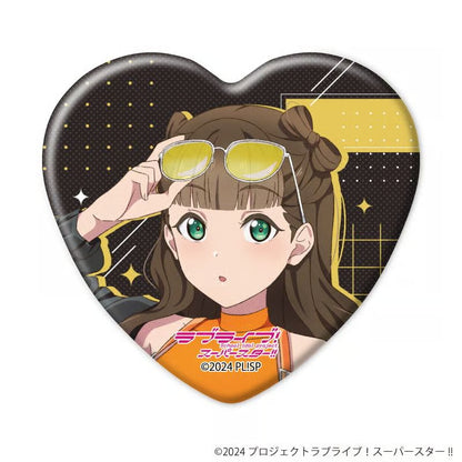 Liella! Rock Style Heart Can Badges