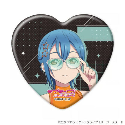 Liella! Rock Style Heart Can Badges