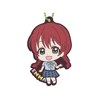 Nijigasaki High School Idol Club Capsule Rubber Mascot 03 Summer Uniform Name Straps