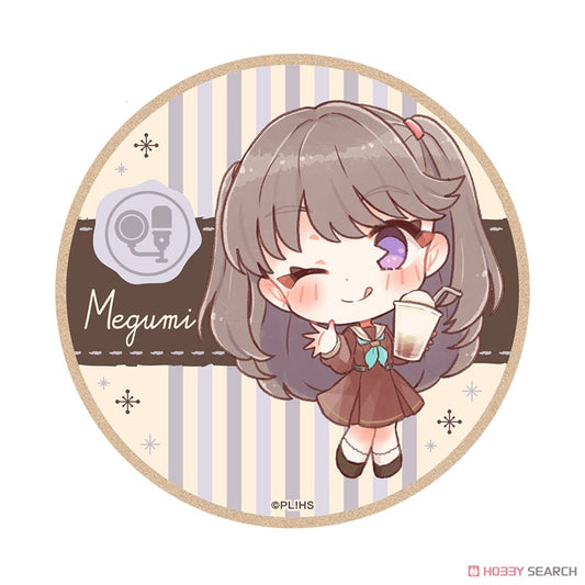 Hasunosora Megumi Fujishima Wooden Drink Coaster