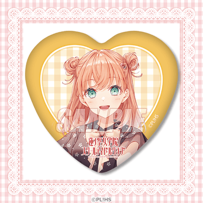 Hasunosora Yumekawaii Kuji Heart and Rectangle Can Badges