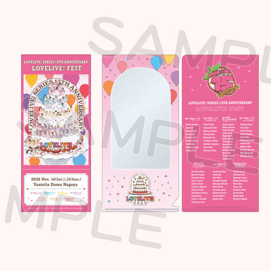 PREORDER 15th Anniversary Love Live Fest Souvenir Ticket and Holder
