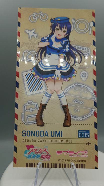 LoveLive SIF Thanksgiving 2022 tradings ticket style sticker- µ's