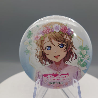 Aqours Flower Party can badges