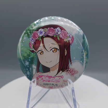 Aqours Flower Party can badges