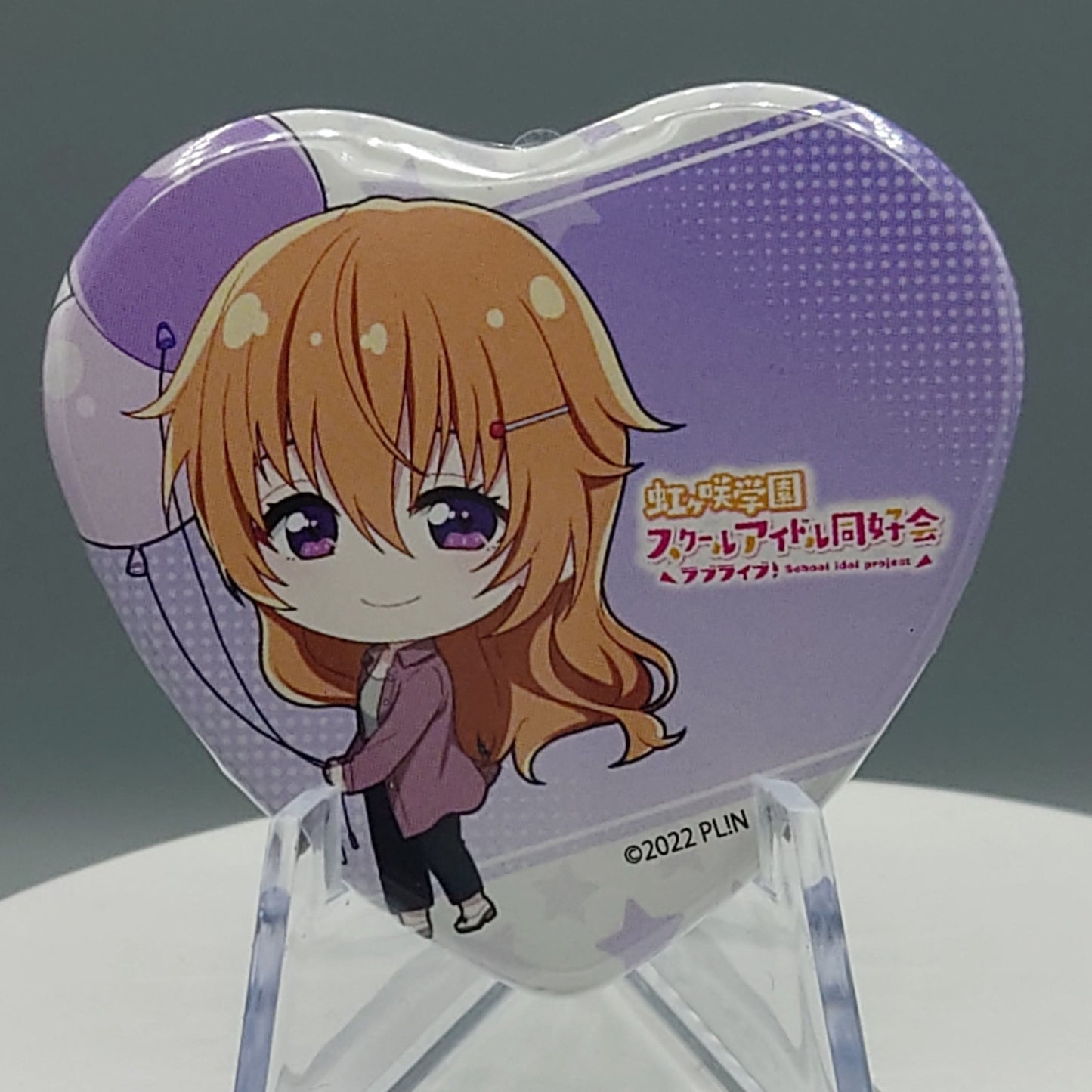 Nijigasaki High School Idol Club Heart-shaped Chibi Can Badges