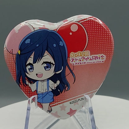 Nijigasaki High School Idol Club Heart-shaped Chibi Can Badges