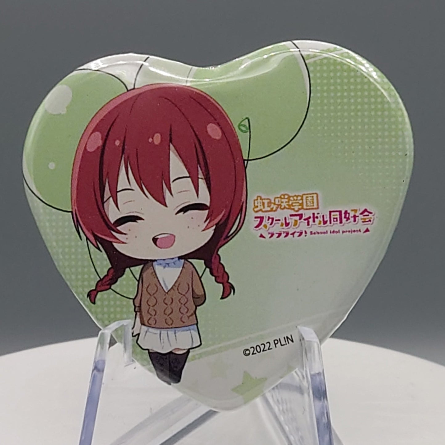 Nijigasaki High School Idol Club Heart-shaped Chibi Can Badges