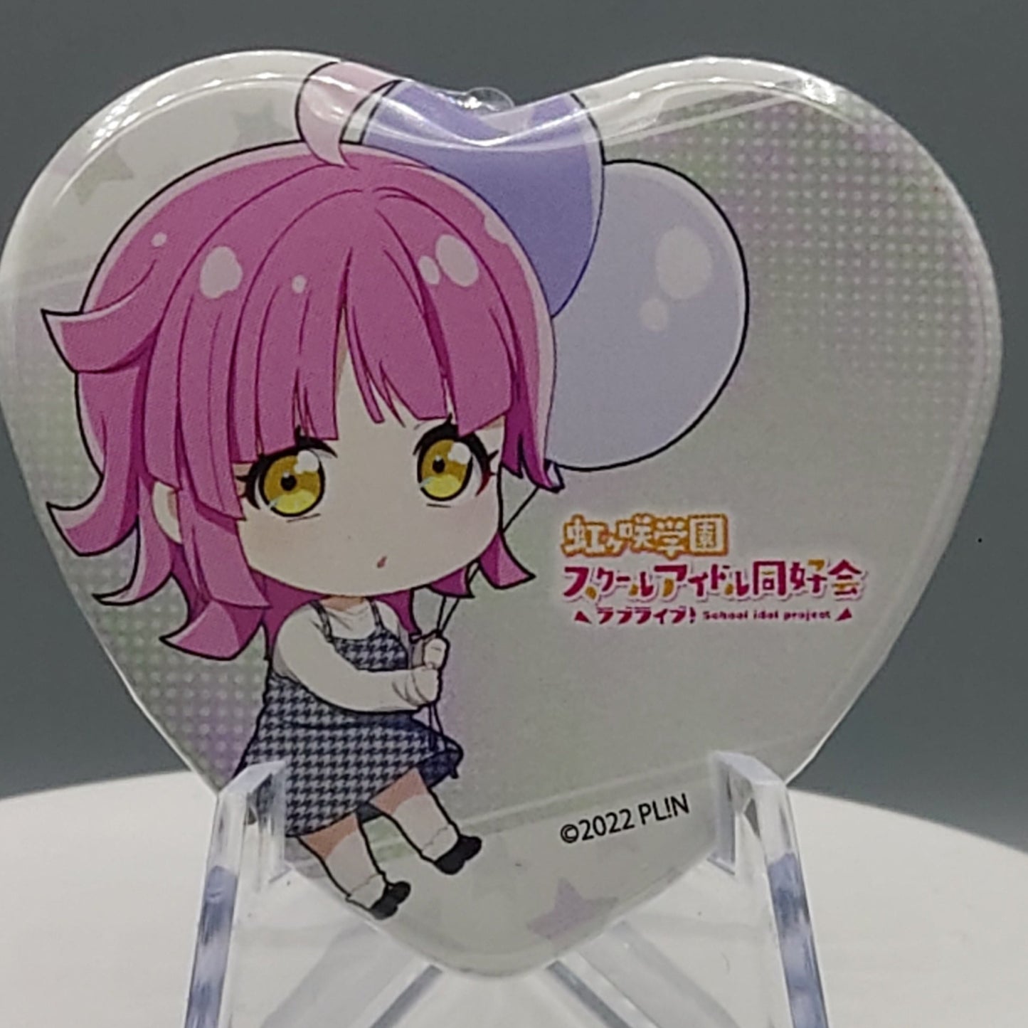 Nijigasaki High School Idol Club Heart-shaped Chibi Can Badges