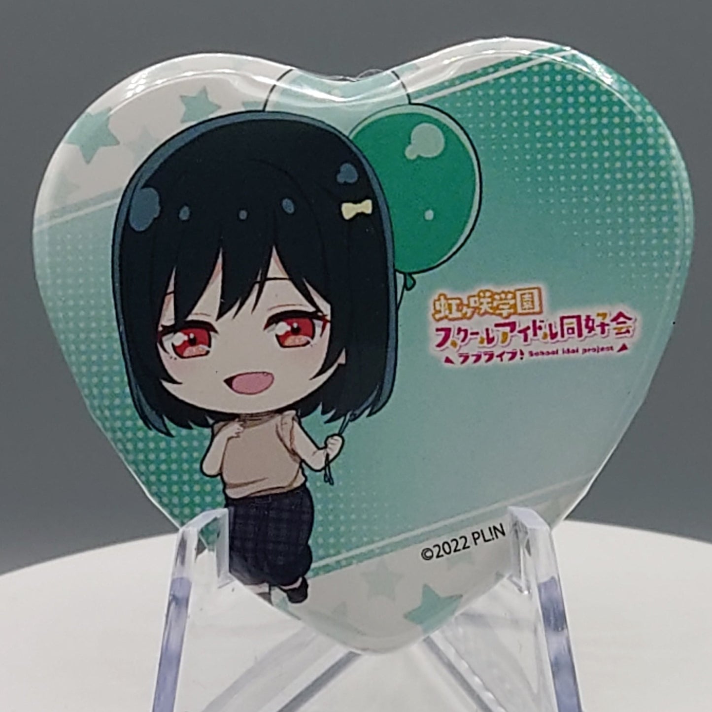 Nijigasaki High School Idol Club Heart-shaped Chibi Can Badges
