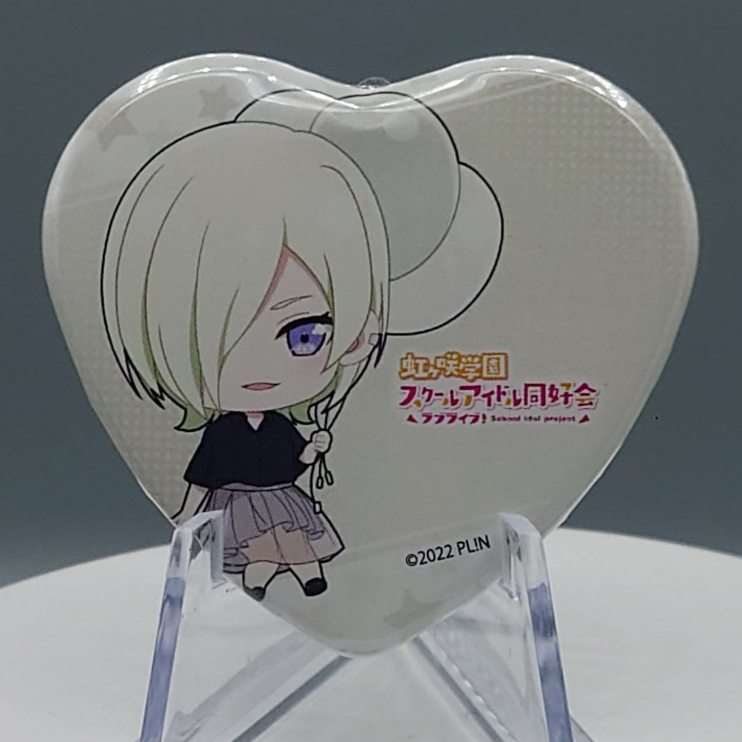 Nijigasaki High School Idol Club Heart-shaped Chibi Can Badges