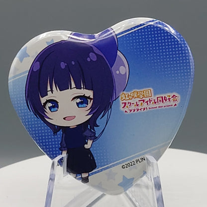 Nijigasaki High School Idol Club Heart-shaped Chibi Can Badges