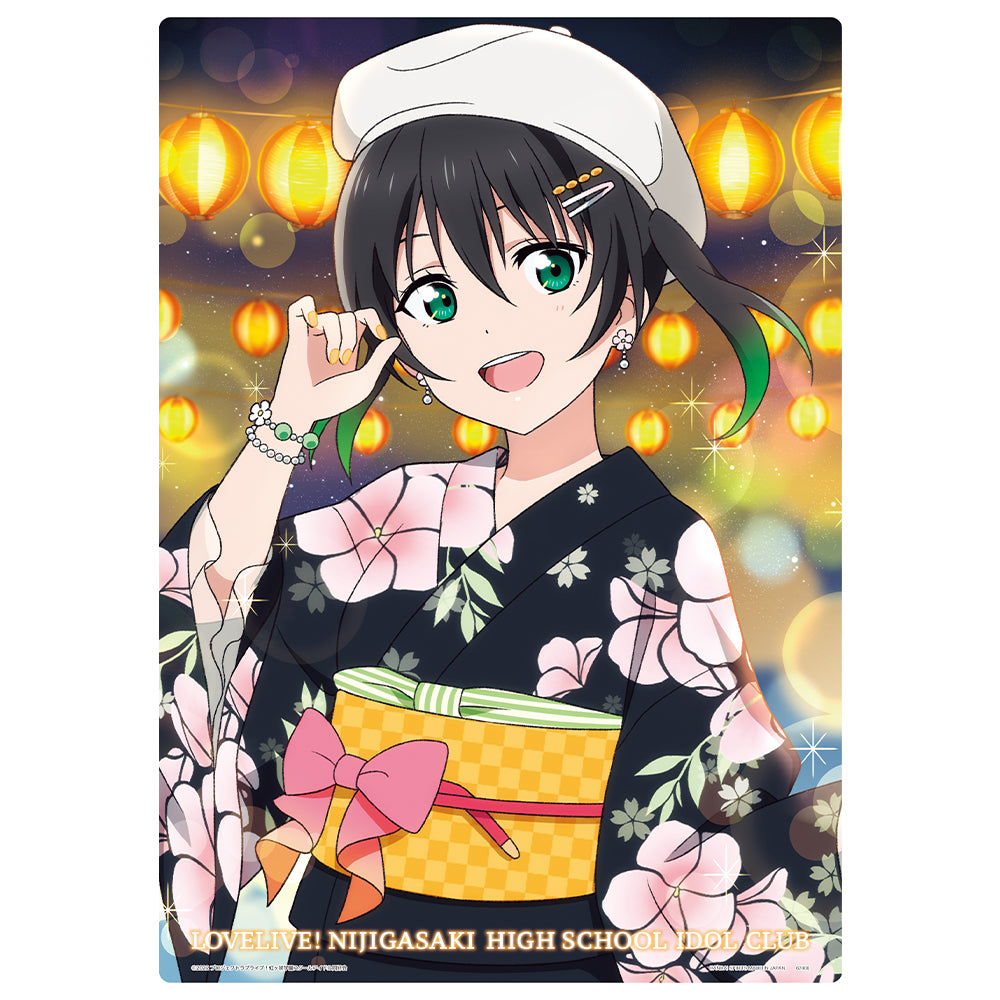Ichiban Kuji Love Live! Sunshine!! Nijigasaki Yukata A3 Illustration Boards