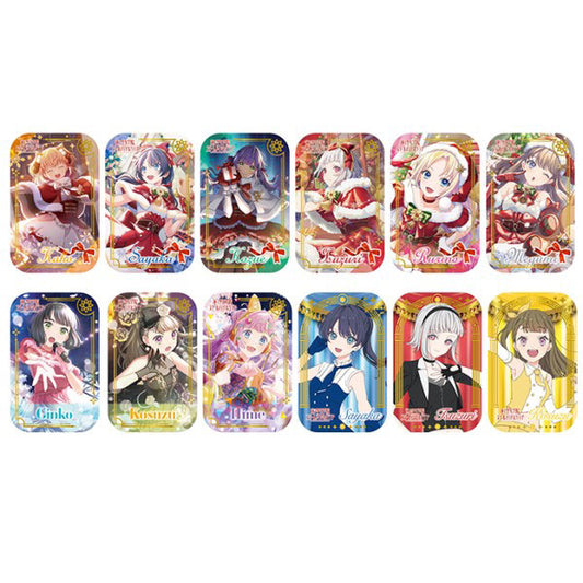 Hasunosora Girls' High School Idol Club Foil Christmas Round Rectangle Badges