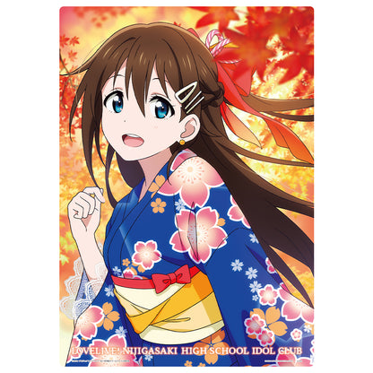 Ichiban Kuji Love Live! Sunshine!! Nijigasaki Yukata A3 Illustration Boards