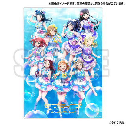NO CODE Love Live 15th Anniversary A4 Gold Foil Acrylic Panels
