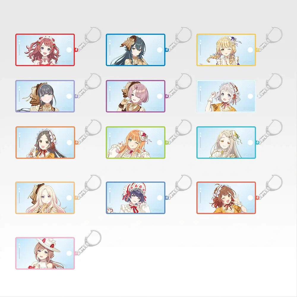 Gakuen Idolmaster Kuji Sweets Cafe Acrylic Keychains