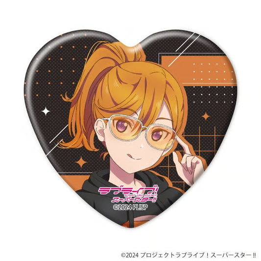 Liella! Rock Style Heart Can Badges