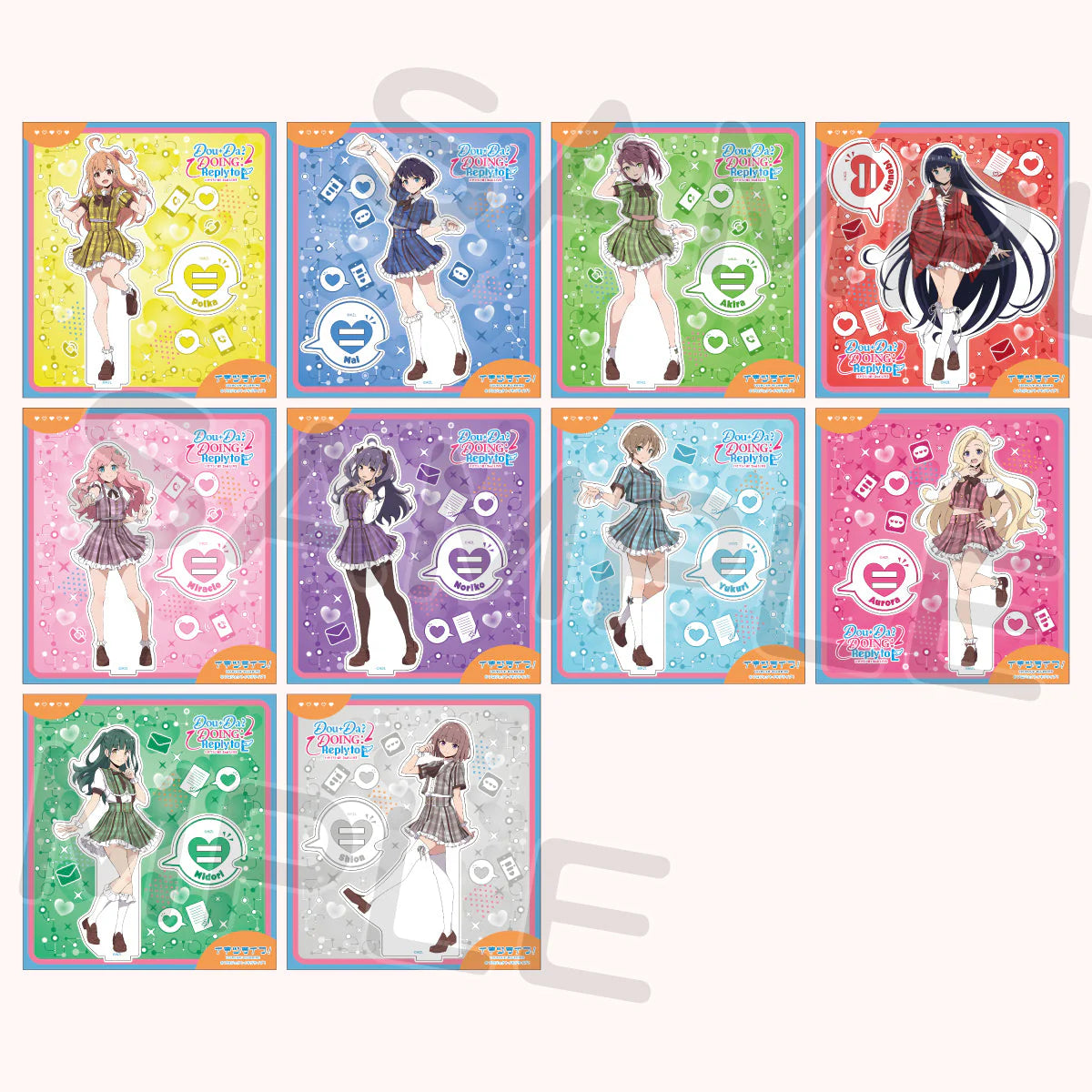Love Live! Ikizulive 2nd Live Dou Da? Doing! Reply to L Acrylic Stands (PRE-ORDER)