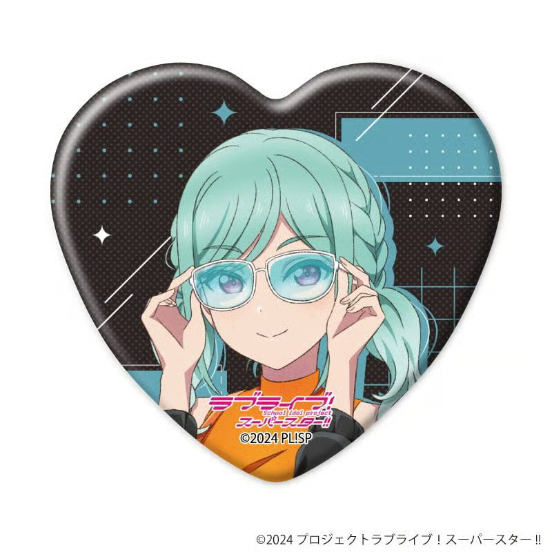 Liella! Rock Style Heart Can Badges