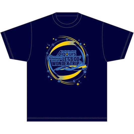 Aqours 5th Anniversary LoveLive! LET'S GO WONDER TRIP T-Shirt