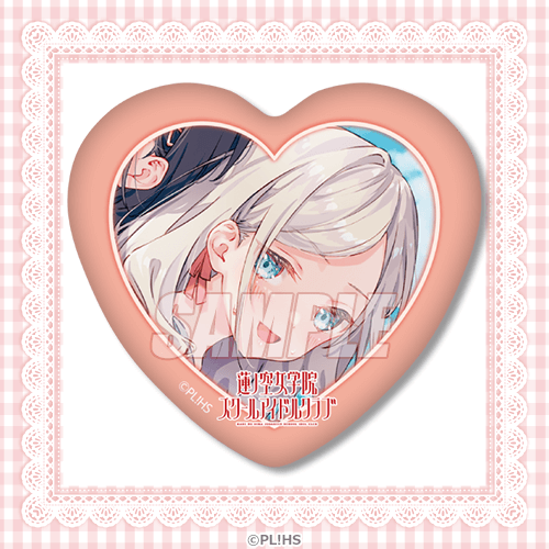 Hasunosora Yumekawaii Kuji Heart and Rectangle Can Badges