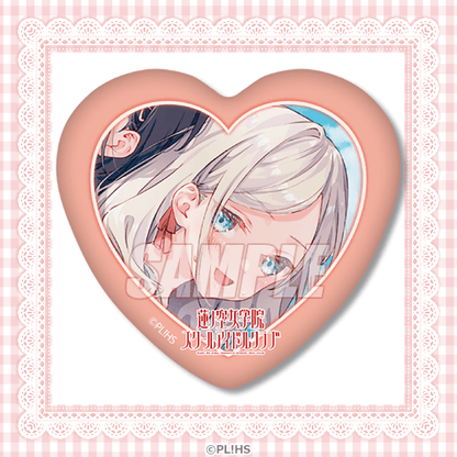 Hasunosora Yumekawaii Kuji Heart and Rectangle Can Badges