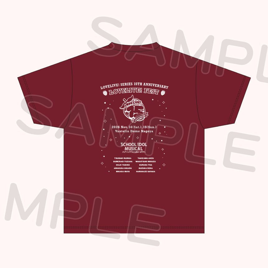 PREORDER 15th Anniversary Love Live Fest T-Shirts