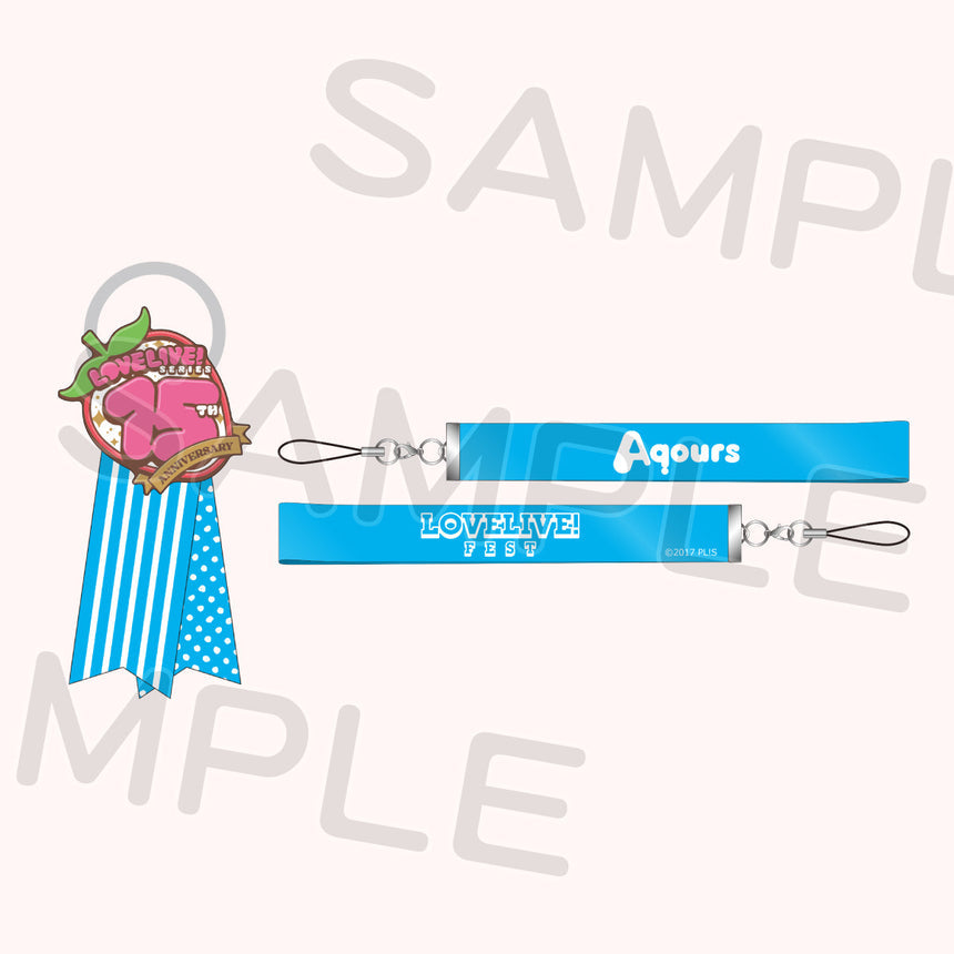 PREORDER 15th Anniversary Love Live Fest Penlight Lanyard Accessory Set
