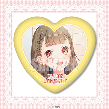Hasunosora Yumekawaii Kuji Heart and Rectangle Can Badges