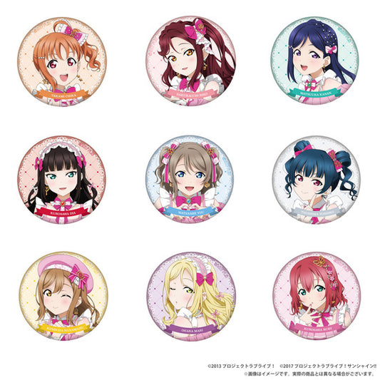 Muse x Aqours Pop Up Collab Buttons